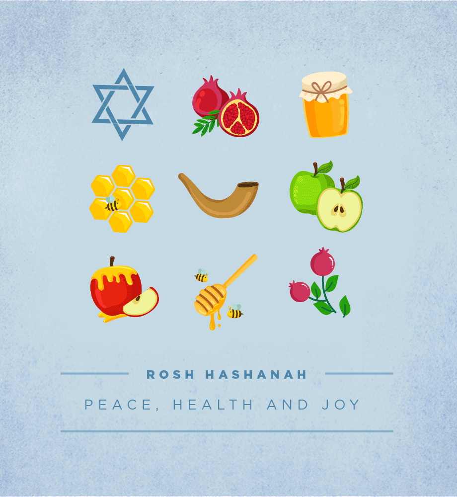 Rosh Hashanah, Peace, Health & Joy E-Card