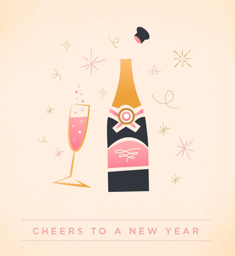 Cheers to a New Year E-Card