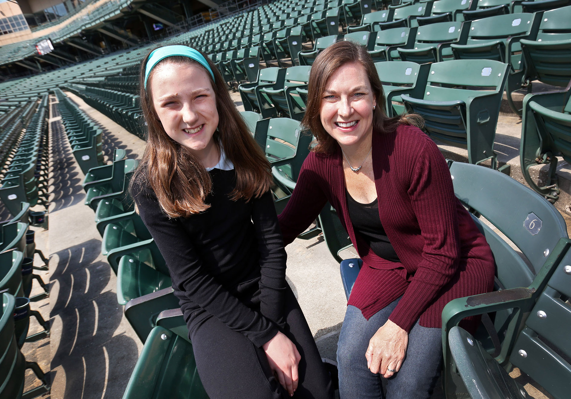 Students at Victory Field