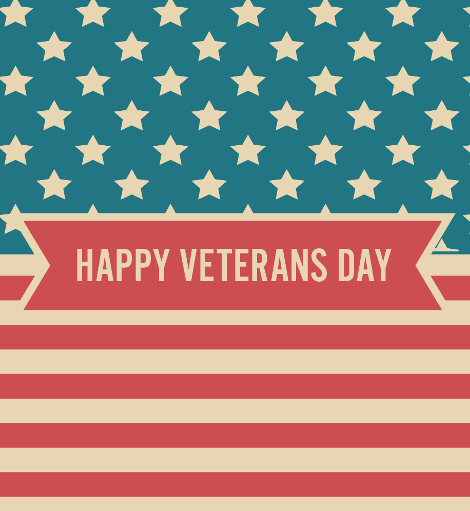 Happy Veterans Day Flag E-Card